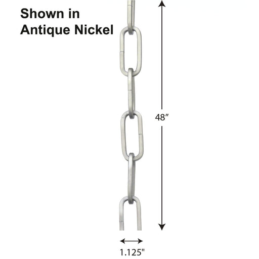 Progress Lighting 4 Foot 9 Gauge Square Profile Chain (P8755-09)