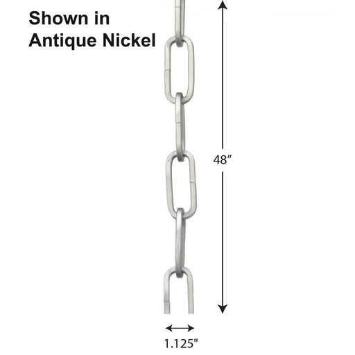 Progress Lighting 4 Foot 9 Gauge Square Profile Chain (P8755-134)