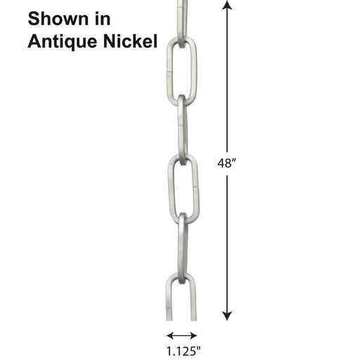 Progress Lighting 4 Foot 9 Gauge Square Profile Chain (P8755-161)