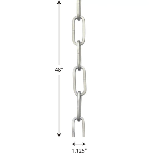 Progress Lighting 4 Foot 9 Gauge Square Profile Chain (P8755-81)