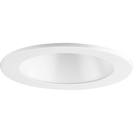 Progress Lighting 4 Inch Satin White LED Recessed Open Shower Trim For 4 Inch Housing P804N Series (P804002-028)