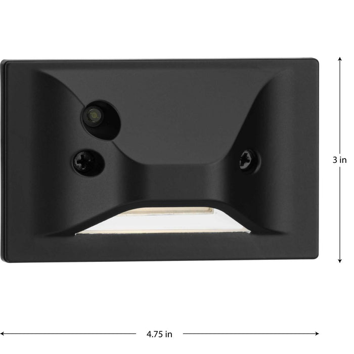 Progress Lighting 4.5W LED Step Light Hood Photo Cell Step Black (P660007-031-30)