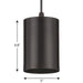 Progress Lighting 5 Inch 65W Cord Mount Cylinder Fixture (P500355-020)