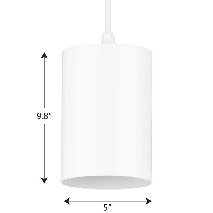Progress Lighting 5 Inch 65W Cord Mount Cylinder Fixture (P500355-030)