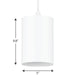 Progress Lighting 5 Inch 65W Cord Mount Cylinder Fixture (P500355-030)