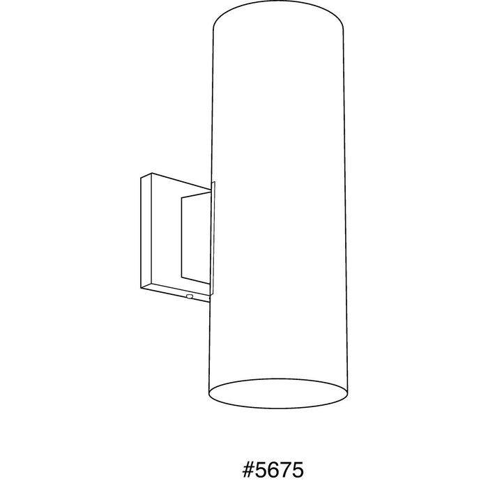 Progress Lighting 5 Inch LED Outdoor Up/Down Cylinder 3000K (P5675-20/30K)