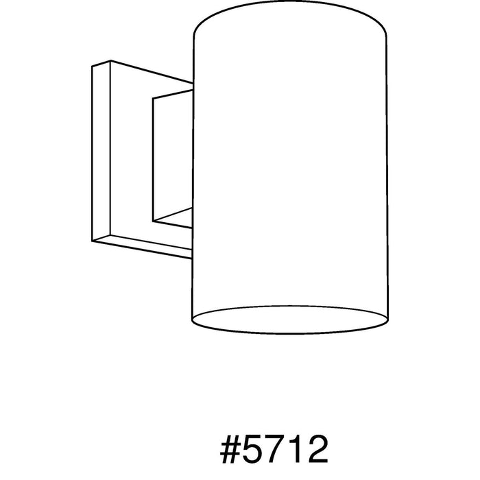 Progress Lighting 5 Inch Non-Metallic Downlight Wall Cylinder (P5712-30)