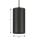 Progress Lighting 6 Inch 32W LED Cord Mount Cylinder Fixture (P550100-031-30)