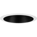 Progress Lighting 6 Inch Black Recessed Step Baffle Trim For 6 Inch Housing P806N Series (P806000-031)
