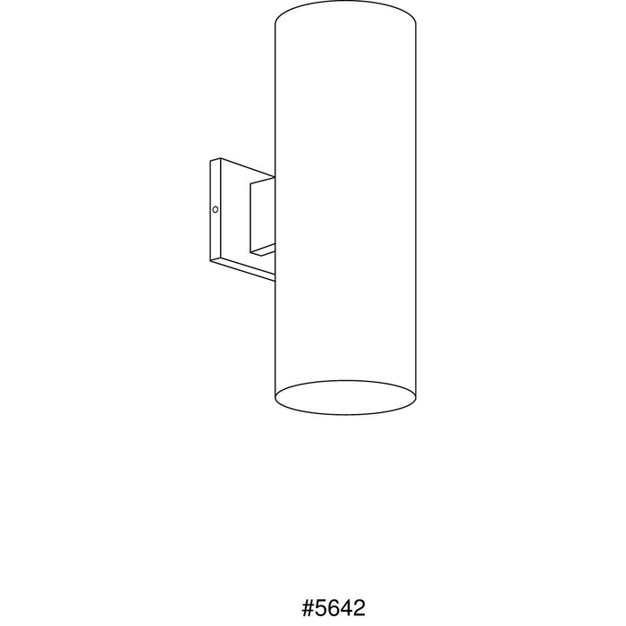 Progress Lighting 6 Inch LED Outdoor Up/Down Wall Cylinder 3000K (P5642-20/30K)