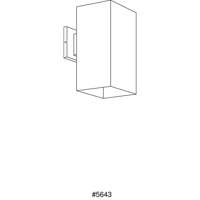 Progress Lighting 6 Inch LED Square Outdoor Wall Mount Fixture 3000K (P5643-30-30K)