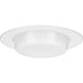Progress Lighting 6 Inch Satin White Recessed Drop Lensed Shower Trim With Frosted Glass Diffuser For 6 Inch Housing P806N Series (P806005-028)