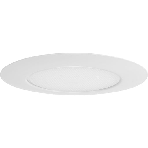 Progress Lighting 6 Inch Satin White Recessed Lensed Shower Trim With Glass Diffuser For 6 Inch Housing P806N Series (P806004-028)