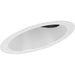 Progress Lighting 6 Inch Satin White Recessed Sloped Ceiling Step Baffle Trim For 6 Inch Housing P605A Series (P806008-028)