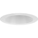 Progress Lighting 6 Inch Satin White Recessed Splay Baffle Trim For 6 Inch Housing P806N Series (P806002-028)