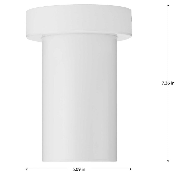 Progress Lighting 60W 3 Inch 60W A19 Cylinder Close-To-Ceiling Fixture White (P550140-030)