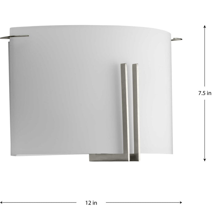 Progress Lighting 60W Two-Light Wall Sconce Brushed Nickel (P710118-009)