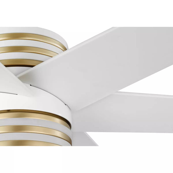 Progress Lighting 9425007403030 Carrollwood 56-In 6-Blade Ceiling Fan White (P250074-030-30)