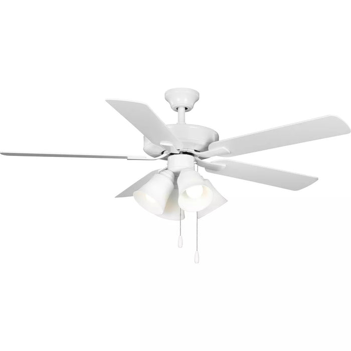 Progress Lighting 94250077030WB AirPro E-Star Fan 52 Inch Ceiling Fan With Light Kit White (P250077-030-WB)