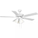 Progress Lighting 94250077030WB AirPro E-Star Fan 52 Inch Ceiling Fan With Light Kit White (P250077-030-WB)