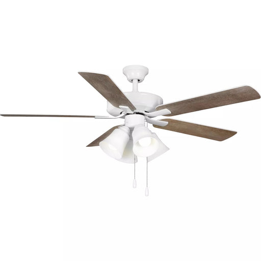 Progress Lighting 94250077030WB AirPro E-Star Fan 52 Inch Ceiling Fan With Light Kit White (P250077-030-WB)