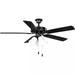 Progress Lighting 9425007731MWB AirPro E-Star Fan 52 Inch Ceiling Fan With Light Kit Matte Black (P250077-31M-WB)