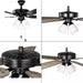 Progress Lighting 9425007731MWB AirPro E-Star Fan 52 Inch Ceiling Fan With Light Kit Matte Black (P250077-31M-WB)