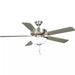 Progress Lighting 94250078009WB AirPro E-Star Fan 52 Inch 5-Blade Ceiling Fan Brushed Nickel (P250078-009-WB)