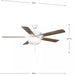 Progress Lighting 94250078030WB AirPro E-Star Fan 52 Inch 5-Blade Ceiling Fan White (P250078-030-WB)