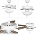 Progress Lighting 94250078030WB AirPro E-Star Fan 52 Inch 5-Blade Ceiling Fan White (P250078-030-WB)