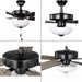 Progress Lighting 9425007831MWB AirPro E-Star Fan 52 Inch 5-Blade Ceiling Fan Matte Black (P250078-31M-WB)