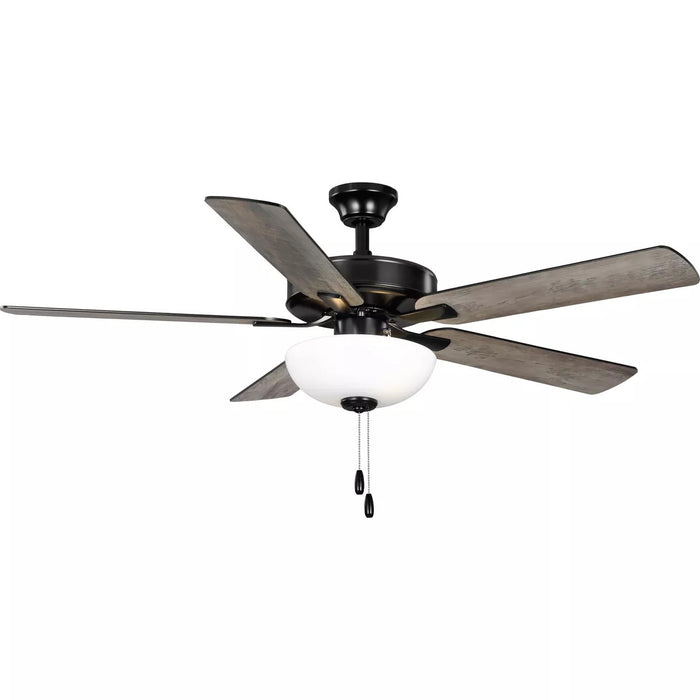 Progress Lighting 9425007831MWB AirPro E-Star Fan 52 Inch 5-Blade Ceiling Fan Matte Black (P250078-31M-WB)