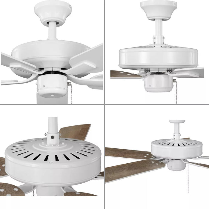 Progress Lighting 94250080030 AirPro Builder Fan 52 Inch Ceiling Fan White (P250080-030)