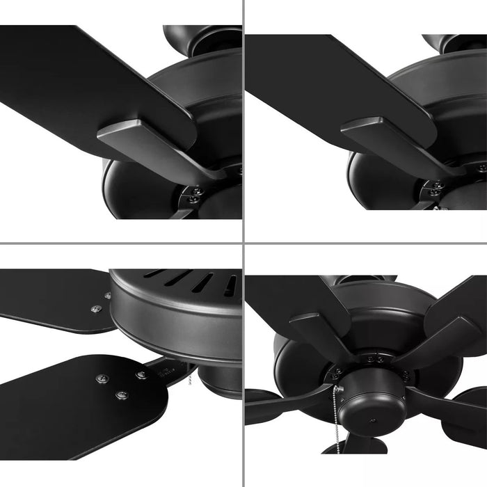 Progress Lighting 94250080143 AirPro Builder Fan 52 Inch Ceiling Fan Graphite (P250080-143)