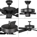 Progress Lighting 94250080143 AirPro Builder Fan 52 Inch Ceiling Fan Graphite (P250080-143)