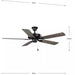 Progress Lighting 9425008031M AirPro Builder Fan 52 Inch Ceiling Fan Matte Black (P250080-31M)