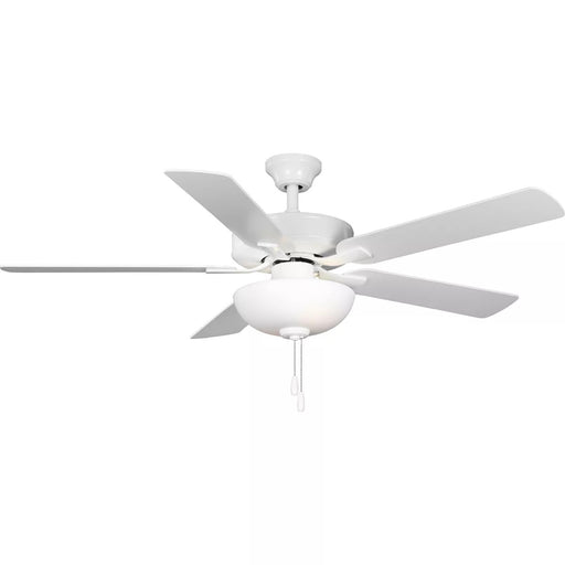 Progress Lighting 94250082030WB AirPro Builder Fan 52 Inch Ceiling Fan With Light Kit White (P250082-030-WB)