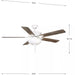 Progress Lighting 94250082030WB AirPro Builder Fan 52 Inch Ceiling Fan With Light Kit White (P250082-030-WB)