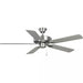 Progress Lighting 94250084009 AirPro E-Star Fan 52 Inch Ceiling Fan Brushed Nickel (P250084-009)