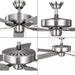 Progress Lighting 94250084009 AirPro E-Star Fan 52 Inch Ceiling Fan Brushed Nickel (P250084-009)