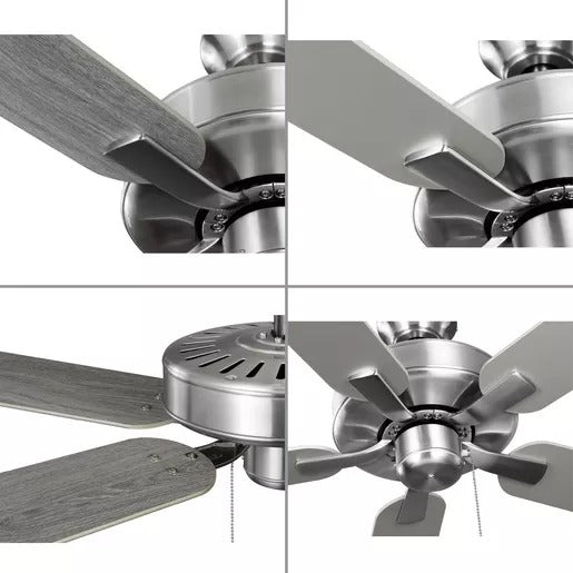 Progress Lighting 94250084009 AirPro E-Star Fan 52 Inch Ceiling Fan Brushed Nickel (P250084-009)