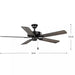 Progress Lighting 9425008431M AirPro E-Star Fan 52 Inch Ceiling Fan Matte Black (P250084-31M)