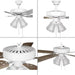 Progress Lighting 94250085030WB AirPro Builder Fan 52 Inch Ceiling Fan With Light Kit White (P250085-030-WB)