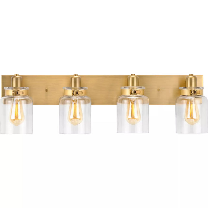Progress Lighting 94300048163 Calhoun 4 Light 100W Bath And Vanity Light Medium Base Vintage Brass (P300048-163)