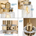 Progress Lighting 94300048163 Calhoun 4 Light 100W Bath And Vanity Light Medium Base Vintage Brass (P300048-163)