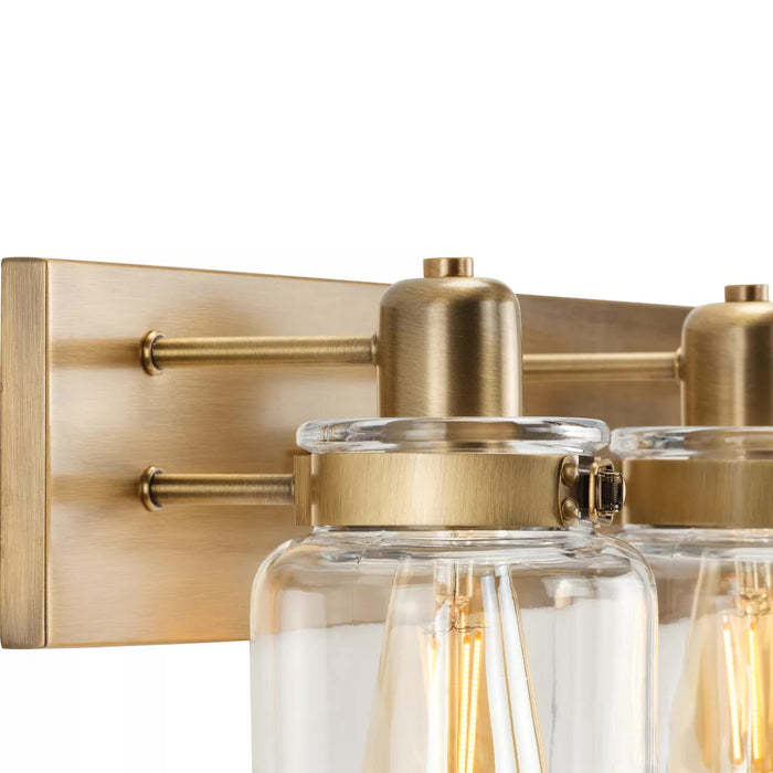 Progress Lighting 94300048163 Calhoun 4 Light 100W Bath And Vanity Light Medium Base Vintage Brass (P300048-163)