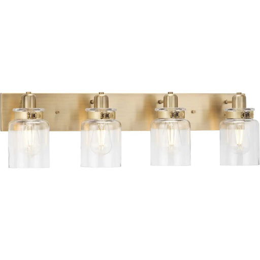 Progress Lighting 94300048163 Calhoun 4 Light 100W Bath And Vanity Light Medium Base Vintage Brass (P300048-163)
