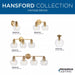 Progress Lighting 94300049163 Hansford 1 Light 60W Bath And Vanity Light Medium Base Vintage Brass (P300049-163)