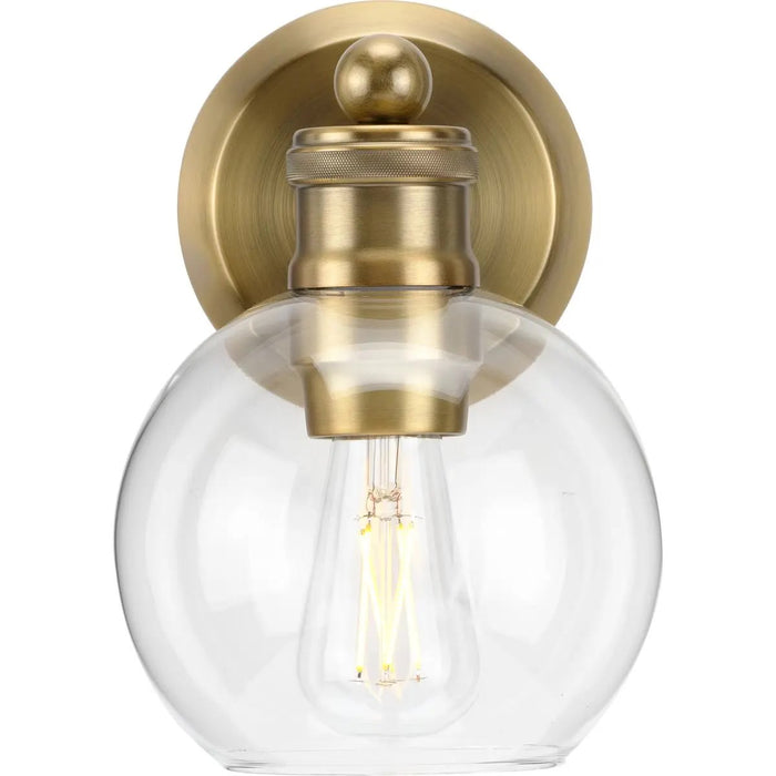 Progress Lighting 94300049163 Hansford 1 Light 60W Bath And Vanity Light Medium Base Vintage Brass (P300049-163)