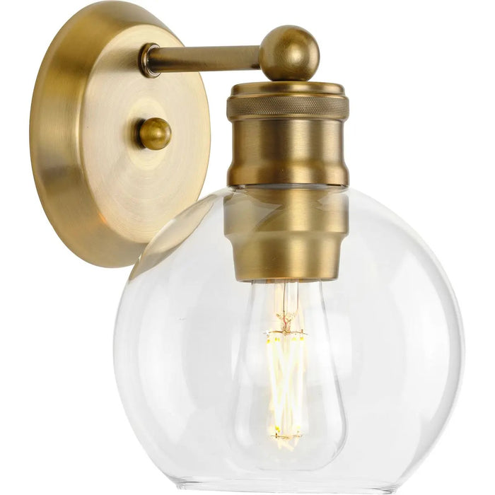 Progress Lighting 94300049163 Hansford 1 Light 60W Bath And Vanity Light Medium Base Vintage Brass (P300049-163)